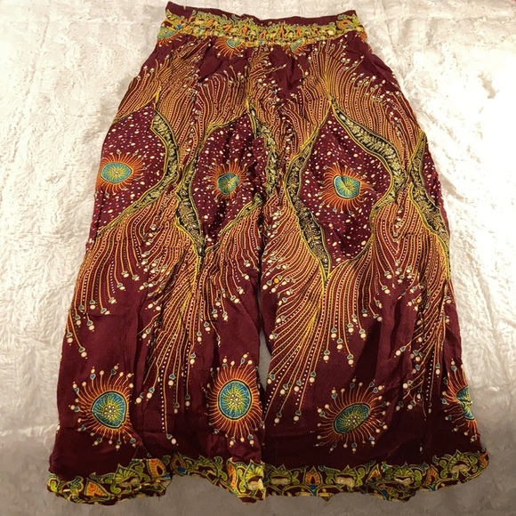 Flowy boho pants with slits - Picture 4 of 12